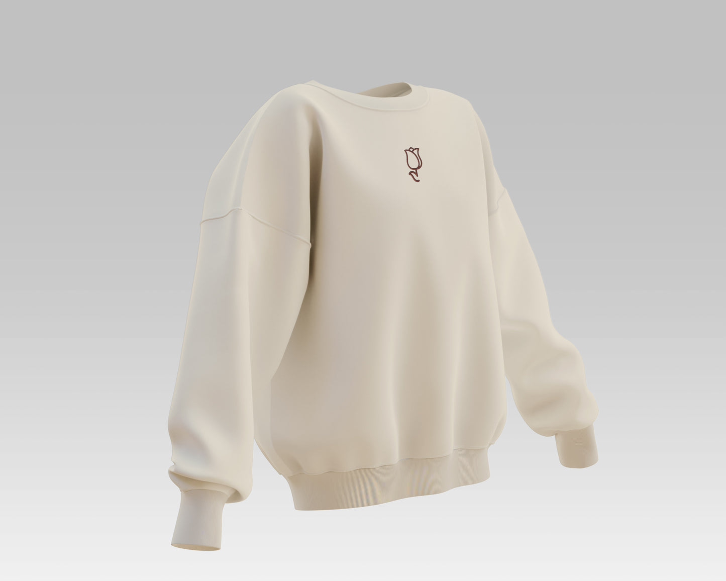 SUDADERA CREMA